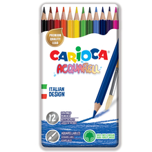 Набор цветных карандашей CARIOCA ACQUARELL, 12 матовых цветов, эффект акварельных красок