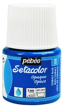 Pebeo Краска Setacolor для темных и светлых тканей 45 мл цв. COBALT BLUE