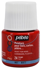 Pebeo P.BO Deco Краска акриловая для творчества и домашнего декора матовая 45 мл цв. RED