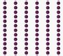 RICO Design стразы самоклеящиеся фиолетовые 3 мм,7х15см