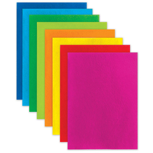 Цветной фетр для творчества, А4, 210х297 мм, BRAUBERG, 8 листов, 8 цветов, толщина 2 мм, яркие цвета, 660621