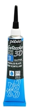 Pebeo Setacolor Краска акриловая 3D объемная для ткани с глиттерами 20 мл цв. SPARKLING BLACK