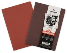 Canson Блокнот для зарисовок Inspiration 96г/кв.м 14.8*21см 30л мягкая обложка бордовый/терракотовый