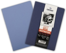 Canson Блокнот для зарисовок Inspiration 96г/кв.м 14.8*21см 30л мягкая обложка индиго/голубой