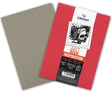 Canson Блокнот для зарисовок Inspiration 96г/кв.м 14.8*21см 30л мягкая обложка красный/серый
