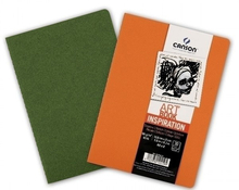 Canson Блокнот для зарисовок Inspiration 96г/кв.м 14.8*21см 30л мягкая обложка оранжевый/зеленый