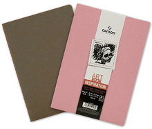 Canson Блокнот для зарисовок Inspiration 96г/кв.м 21*29.7см 36л мягкая обложка розовый/сепия
