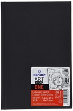 Canson Блокнот для зарисовок One 100г/кв.м 14*21.6см 100л твердая обложка черный