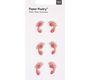 RICO Design наклейки в стиле квиллинга ножки ребенка розовые, 7x15 см