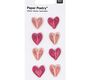 RICO Design наклейки в стиле квиллинга розовые сердечки, 7x15 см