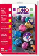 Глина для лепки FIMO soft комплект из 24-х блоков по 25 г 8023 02
