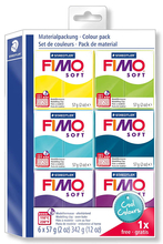 Глина для лепки FIMO soft комплект Холодные цвета 8023 24