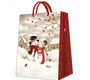 PAW Пакет подарочный Влюбленные снеговики 54х44х16 см