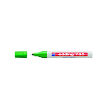 Маркер-краска лаковый, 2-4 мм, зеленый, пулевидный нак., EDDING, 750