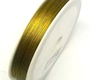 Krimp Тросик ювелирный (струна), d 0,38 мм сталь, цвет:ант.золото, 5 м, 16070195