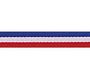 RICO Design лента в полоску синий/белый/красный 12 мм х 2 м