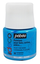 Pebeo P.BO Deco Краска акриловая для творчества и домашнего декора глянцевая 45 мл цв. TURQUOISE