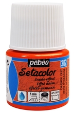 Pebeo Setacolor suede Краска акриловая для ткани эффект замши 45 мл цв. ORANGE ZEST