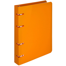 Тетрадь на кольцах  COLOURPLAY, ф. А5, 80л., оранжевая, пластик