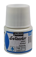Pebeo Setacolor Краска акриловая для светлых тканей  с глиттерами 45 мл цв. DIAMOND