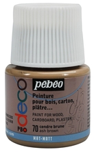 Pebeo P.BO Deco Краска акриловая для творчества и домашнего декора матовая 45 мл цв. ASH BROWN