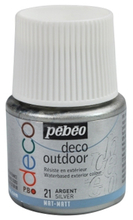 Pebeo Deco Outdoor Краска акриловая для уличного применения 45 мл цв. SILVER