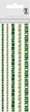 URSUS Наклейки бордюрные из квадратных кристаллов зеленые