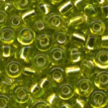 MEYCO бисер мини 2мм свело-зеленый с серебряным прокрасом в пакетике 20 г
