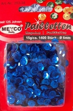 MEYCO пайетки синие в блистере, 1400 шт.