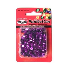 MEYCO пайетки пурпурные в блистере, 1400 шт.