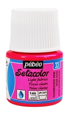 Pebeo Краска Setacolor для светлых тканей 45 мл цв. FLOURESCENT PINK