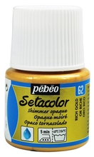 Pebeo Краска Setacolor для темных и светлых тканей 45 мл мерцающая цв. RICH GOLD