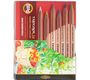 Набор цветных художественных карандашей TRIOCOLOR, 24 цв, трехгранный корпус, натуральное дерево