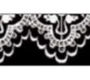 Stamperia Лента клейкая декоративная Белое кружево на черном фоне, 1см х 10м