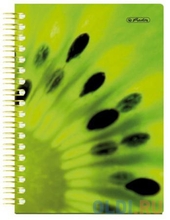 Блокнот KIWI на боковой спирали увеличенного диаметра,ф.A6,70 г/м2,200 л.,линейка,пласт.обложк