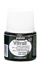 Pebeo Vitrail краска лаковая для стекла прозрачная 45 мл цв. DARK  GREEN