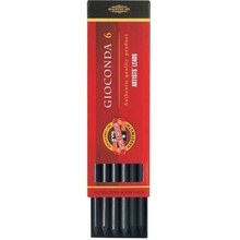 Стержни для цангового карандаша, 5,6 мм, чернографитные, 6 шт./уп.|1