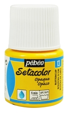 Pebeo Краска Setacolor для темных и светлых тканей 45 мл цв. BUTTERCUP
