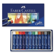 Пастель масляная художественная FABER-CASTELL "Studio quality", 12 цветов, круглое сечение, 127012