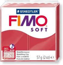 Глина для лепки FIMO soft, 57 г, цвет: вишневый