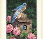 Набор для раскрашивания (акрил): Синие птички в саду, 36х51 см
