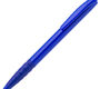 Авторучка шариковая, 1,0мм, синий непрозрачный корпус с резиновой вставкой, синие чернила