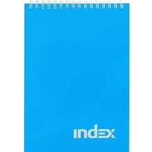 Блокнот INDEX, cерия colourplay, на гребне, синий, кл., ламиниров. обл., ф. А5, 40 л.