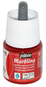 Pebeo Marbling Краска акриловая для эрбу 45 мл цв. VERMILLION
