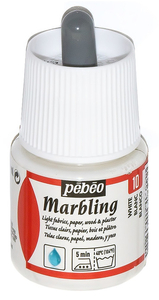 Pebeo Marbling Краска акриловая для эрбу 45 мл цв. WHITE