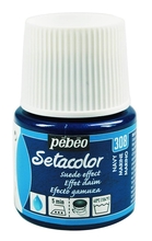 Pebeo Setacolor suede Краска акриловая для ткани эффект замши 45 мл цв. NAVY
