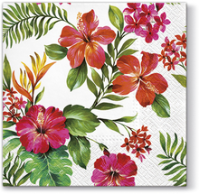 PAW Салфетки столовые Гавайские цветы 33х33 см 20 шт.