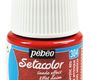 Pebeo Setacolor suede Краска акриловая для ткани эффект замши 45 мл цв. MYSTIC RED