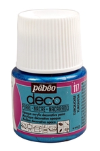 Pebeo Deco Краска акриловая для домашнего декора перламутровая 45 мл цв. TURQUOISE