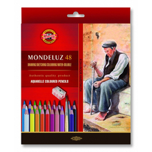 Набор художественных карандашей акварельных MONDELUZ, 48 цв.,картонная упаковка с европодвесом